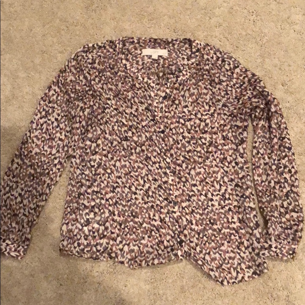 Printed blouse from Loft